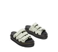 Dr. Martens Sandalias de uso diario para mujer, Verde salvia Eh Suede, 43 EU