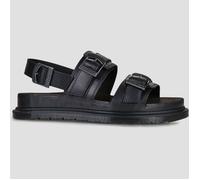 Dr. Martens Sandalias planas San Two Strap Sandal Black Orleans in Negro 37