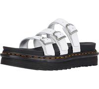 Dr. Martens Slide Sandal, Sandalias Mujer, White Hydro, 37 EU