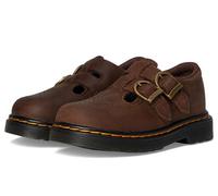 Dr. Martens Zapatos planos Mary Jane 8065 T para niña, Marrón oscuro, 7 Toddler