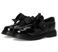 Dr. Martens Zapatos planos Mary Jane Polley II Bow J (niño pequeño y grande), Negro -, 3 Little Kid