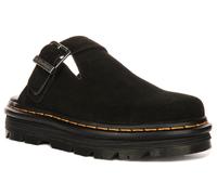 DR MARTENS Zebzag Plataforma Talón Abierto Mula Mujer Sandalia En Negro GB 3-8