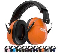 Dr.meter Cascos Antiruido Adultos 31dB, Cascos de Obra Protectores Auditivos Ajustables para Trabajo, Construcción, Tiro Deportivo y Estudio, Cascos Insonorizados Aislantes de Ruido Rosa