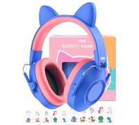 Dr.meter Cascos Antiruido Niños, Cascos Insonorizados Protectores de Oído para Niños SNR 32 Protectores Auditivos Cascos Ruido Orejeras Antiruido con Almohadillas Suaves Azul Oscuro
