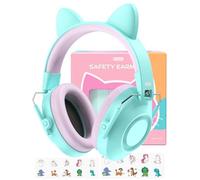 Dr.meter Cascos Antiruido Niños, Cascos Insonorizados Protectores de Oído para Niños SNR 32 Protectores Auditivos Cascos Ruido Orejeras Antiruido con Almohadillas Suaves Verde