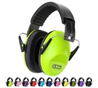 Dr.meter Cascos Antiruido para Niños, Cascos Ruido Niños Protección Auditiva SNR 27.4dB, Diadema Ajustable, Orejeras Suaves Cómodas, Reducción de Ruido para Estudio, Viajes y Eventos Ruidosos - Verde