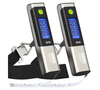 Dr.meter Peso Maletas Viaje, Bascula Maletas Viaje con Cinta Métrica Pack de 2 LCD Portátil Escala de Equipaje 50 kg/110 lb Capacidad Batería Incluida Ideal para Aeropuerto, Viajes y Aire Libre
