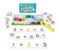 Dr. MUYA® Juguetes Montessori 3 4 5 Años, Juego de Matemáticas de Madera, Educativos, Motricidad Fina, Coordinación Ojo-Mano, Habilidad Manual, Regalo Niño Niña 3-5 Años