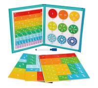 Dr. MUYA® Puzzle Educativo Fracciones Magnéticas, Juegos para Niños 5 6 7 8 9 Años, Montessori 5 Años, Juegos Matemáticos, Rompecabezas Magnético, Regalos Niños Niñas Estudiantes