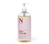 Dr. Natural Gel de baño revitalizante de agua de rosas, gel corporal natural hidratante para piel seca con manteca de karité y aceite de coco, para familia y mascotas, 946 ml