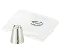 Dr. Oetker 1995 - Boquilla de flores y 4 mangas pasteleras desechables, color plateado y transparente