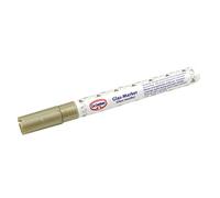 Dr. Oetker 3225 - Rotulador dorado especial para escritura sobre vidrio borrable, rotulador de cristal, fieltro porcelana, dorado, 13 x 2 cm