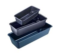 Dr. Oetker 9924550 - Juego de 3 moldes para tartas, 3 moldes para tartas, molde rectangular, molde para hornear, molde para tartas, acero, esmalte, 30 cm, 35 cm, 25 cm, 35 cm, 3 unidades