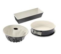 Dr. Oetker Tendencia Trasera Back-Trend Utensilios Piezas, Acero aleado, Juego de 3 moldes para Hornear