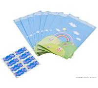 Dr. Oetker Bolsas de papel con pegatinas de Peppa Pig - perfectas para cumpleaños infantiles o como regalo de regalo para los fans de Peppa Pig - Juego práctico: 16 unidades