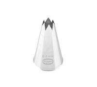 Dr. Oetker Boquilla de Estrella de 8 mm, Boquilla de Estrella del Fabricante de boquillas, Accesorios de horneado para decoración (Color: Plata), cantidad: 1 Pieza
