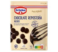 DR. OETKER - Chocolate Negro para Repostería 150 g, Cobertura Especial para Bizcocho, Tartas o Cualquier Dulce, Intenso Sabor, Fácil de Usar