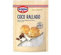 DR. OETKER Coco Rallado 100% Natural Sin Azúcar, Especial Como Ingrediente o Topping de Postres, Desayunos o Helados - Envase, Bolsa Doypack con Zip, 125g
