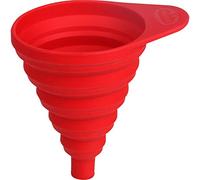 Dr. Oetker Embudo Plegable Silicona FLEXXIBEL, Metal, Rojo, 36.5 x 36.5 x 44.4 cm