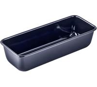 Dr. Oetker esmal Molde para Horno Rectangular plumcake Borde Liso para bizcocho, Pan, flan, Base Cuarzo esmaltado y Antiadherente de cuidada calidad, 30cm, 1ud. Back-Liebe, Azul Oscuro