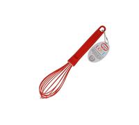 Dr. Oetker Flexxibel Batidor Manual de Varillas en Silicona, 25 cm, Antiadherente, Apto para Lavavajillas, Resistente a Temperatura de -40ºC a +230ºC, Resistente al Ácido de la Fruta, Color Rojo, 1ud.