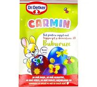 Dr. Oetker Kit para colorear huevos de Pascua, 4 colores en gel, rojo, verde, morado y azul, mariquitas 3D, para 40 huevos con guantes y pegatinas