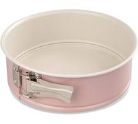 Dr. Oetker Molde de Horno Desmontable Ø 20 cm con Base Plana, Modern Baking Retro Design, Revestimiento Antiadherente Premium Bicolor Reforzado con Cerámica, Color: Rosa/Crema), 1 ud.