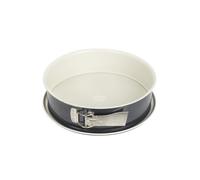 Dr. Oetker Molde desmontable de 26 cm de diámetro, molde para tartas con base plana, molde redondo de acero con revestimiento antiadherente reforzado con cerámica (color crema/antracita), cantidad: 1