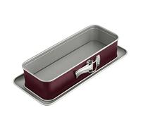 Dr. Oetker Molde Desmontable Rectangular para Horno y Repostería, Acero con Revestimiento Antiadherente Especial, Resistente hasta 230 ºC, Color Morado, 30 x 12 x 7 cm, 1 Unidad