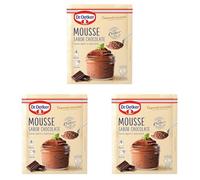 DR. OETKER Mousse de Chocolate, Preparado para Mousse de Chocolate - Estuche con Mezcla Preparada para Mousse Sabor Chocolate 73g (Cantidad 4 Raciones) (Paquete de 3)