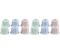 Dr. Oetker postres Individuales con Tapa Pudding-Molde gelatina, en plástico, Ca. 150ml, 7,5x7,5x6,5cm, 6uds, Surtidos en Rosa, Verde Agua y Celeste, 7.5 cm, 6 Unidades, 1799 (Paquete de 2)
