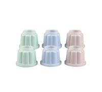Dr. Oetker postres Individuales con Tapa Pudding-Molde gelatina, en plástico, Ca. 150ml, 7,5x7,5x6,5cm, 6uds, Surtidos en Rosa, Verde Agua y Celeste, 7.5 cm, 6 Unidades, 1799