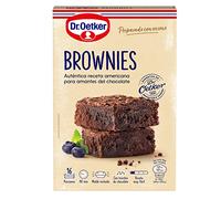 DR. OETKER Preparado para Brownies - Estuche con Preparado en Polvo para Hacer Brownies 450g y Molde Listo para Hornear - 16 Raciones