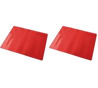 Dr. Oetker Tapete de Horno 38 X 30 cm, Silicona Platinum, Resistente al Frío y al Calor, Aguanta Temperaturas entre -40ºC y +230ºC, Accesorios de Repostería, Color Rojo, 1 ud. (Paquete de 2)