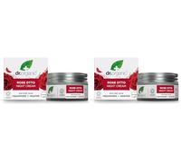 Dr. Organic Crema De Noche Rosa De Damasco 300 G, Vanilla, 50 Mililitro (Paquete de 2)