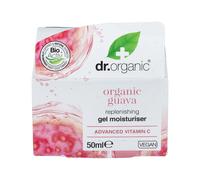 Dr. Organic Crema Hidratante Guayaba 50ml - Rica en Vitamina C, Vegana, Con más del 70% de Ingredientes Orgánicos, Para Piel Apagada