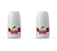 Dr Organic Desodorante orgánico Rose Otto, natural, vegano, sin crueldad animal, sin parabenos ni SLS, sin aluminio, para mujeres y hombres, 50 ml, BLANCO (Paquete de 2)
