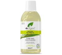 Dr. Organic Enjuague Bucal Árbol de Té de, Antibacteriano, Sabor Menta, 500 ml