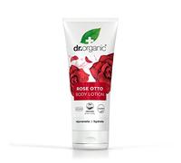 Dr. Organic Loción Corporal de Rosa de Damasco | 200 ml | Para piel madura · Revitaliza y se absorbe rápidamente