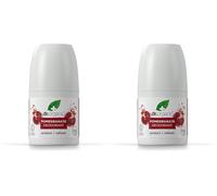 Dr. Organic Organic Pomegranate Deodorant, Para Todo Tipo De Piel 50ml (Paquete de 2)
