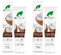 Dr. Organic Pasta de Dientes Aceite de Coco 2x100 ml