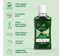 Dr Organic Purificador Enjuague Bucal Aloe Vera Arnica Tea Tree Pomelo Semilla