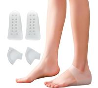 DR.PEDI Talones de altura almohadillas para el talón, almohadillas para aumentar los talones, inserto de zapato, talón de gel, plantilla invisible, elevadores de altura, soporte de arco, protectores