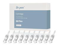 Dr. Pen 10 Cartuchos A10, Cartuchos Originales de 36 Pins para Tratamiento Hidratante Antiarrugas, Reafirmante, Aclarante y Reductor de Manchas, Compatibles con Dr. Pen Ultima A10