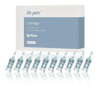 Dr. Pen 10 Cartuchos M8/M7S, Cartuchos Originales de 16 Pins para Tratamiento Hidratante Antiarrugas, Reafirmante, Aclarante y Reductor de Manchas, Compatibles con Dr. Pen Ultima M8/M7S