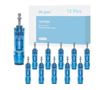 Dr.pen 12 Pin Cartuchos, 10 Original Dr.pen Microneedling, Professionelle Ersatzkartuschen für Dermapen, Kompatibel mit Dr.pen Ultima A8S/M8S/A9