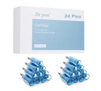Dr.pen Cartuchos 24 Pins, 20Pcs Originales Agujas Dr.pen Compatible con Dr.pen Ultima A8S/M8S/A9, Cartuchos de Tinta de Repuesto Dr.pen Dermapen Profesional (24 Pins, 20Pcs)