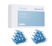 Dr.pen Cartuchos Nano-R, 20Pcs Originales Agujas Dr.pen Compatible con Dr.pen Ultima A8S/M8S/A11, Cartuchos de Tinta de Repuesto Dr.pen Dermapen Profesional (Nano-R, 20Pcs)