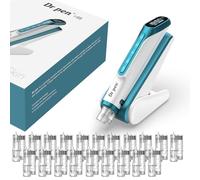 Dr. pen H6 Lápiz de Microneedling Inalámbrico, Dispositivo con Infusión de Sérum y Control Inteligente, Pantalla LED, 6 Velocidades y Profundidad Ajustable 0-2,0 mm, Cuidado Facial Casa o Salón, Azul