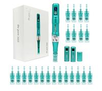Dr.pen Ultima A6S, Microneedling Profesional Máquina Micro Derma Inalámbrica Eléctrica con 22 Cartuchos de Repuesto, Recargable Derma Pen 0-2.5mm para Arrugas Estrías Cicatriz Acne Perdida Cabello
